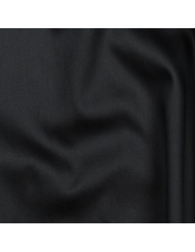 Cotton satin fabric - Black