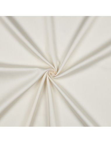 Cotton satin fabric - Ecru