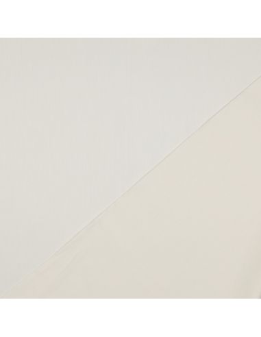 Cotton satin fabric - Ecru