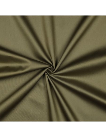 Cotton satin fabric - Moss green