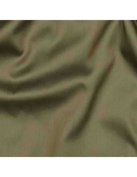 Cotton satin fabric - Moss green