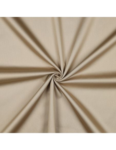 Cotton satin fabric - Beige