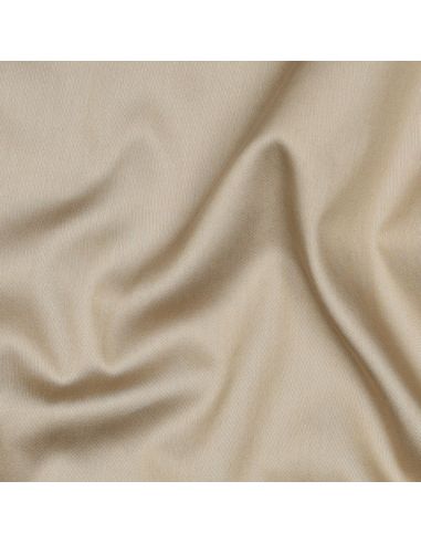 Cotton satin fabric - Beige