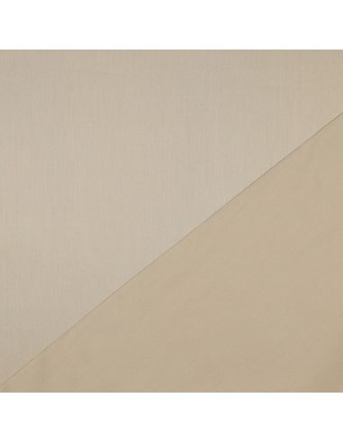 Cotton satin fabric - Beige