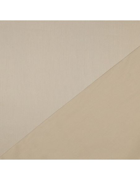 Cotton satin fabric - Beige
