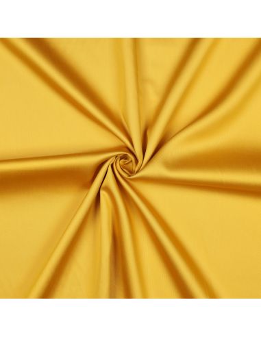 Cotton satin fabric - Yellow