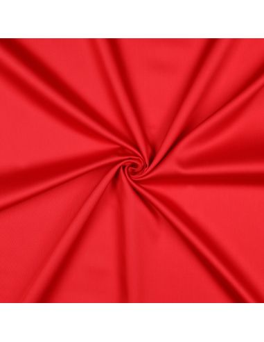 Cotton satin fabric - Red