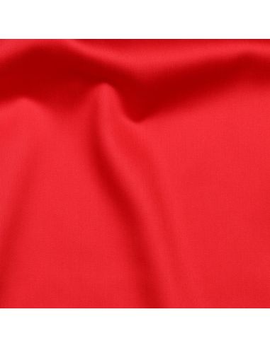 Cotton satin fabric - Red