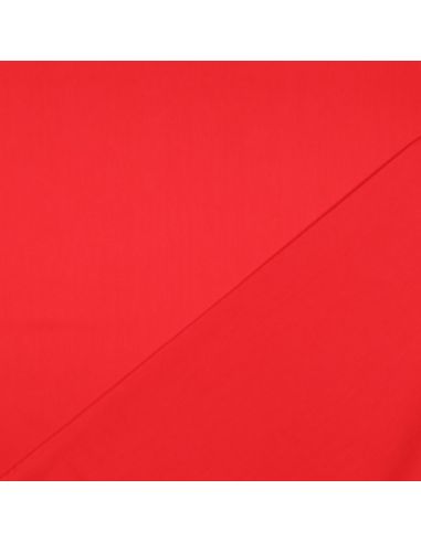 Cotton satin fabric - Red