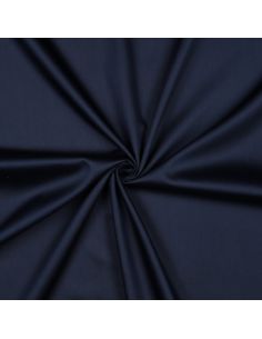 Cotton satin fabric - Navy blue