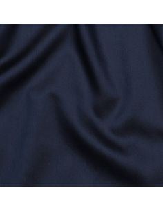 Cotton satin fabric - Navy blue 2