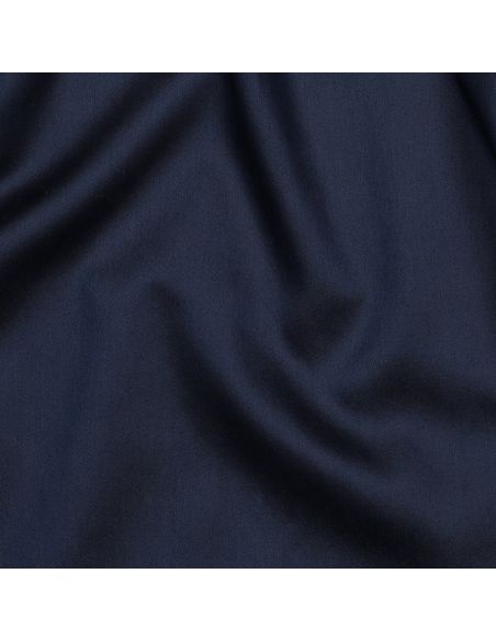 Cotton satin fabric - Navy blue
