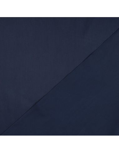 Cotton satin fabric - Navy blue