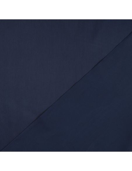 Cotton satin fabric - Navy blue