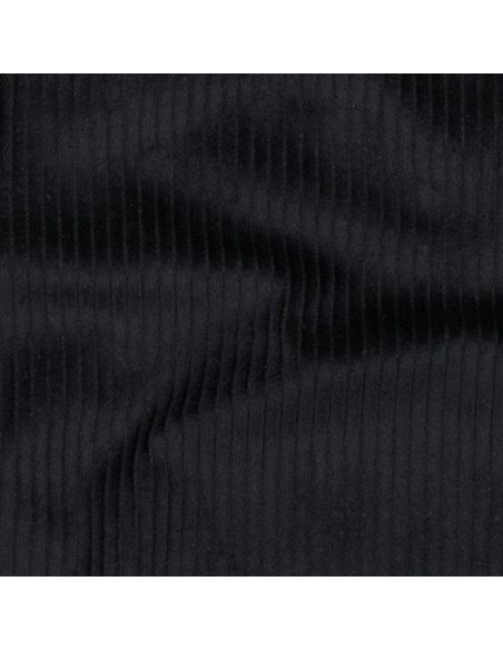 Cotton corduroy fabric - Black