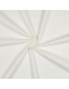 Cotton corduroy fabric - Ecru