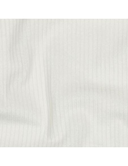 Cotton corduroy fabric - Ecru