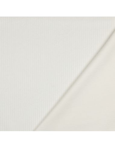 Cotton corduroy fabric - Ecru
