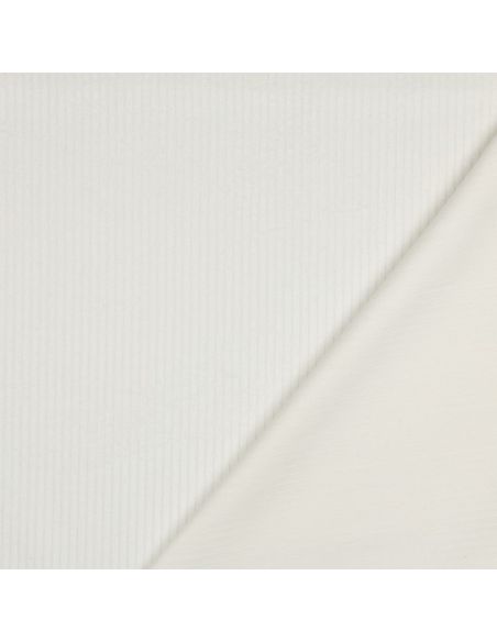 Cotton corduroy fabric - Ecru