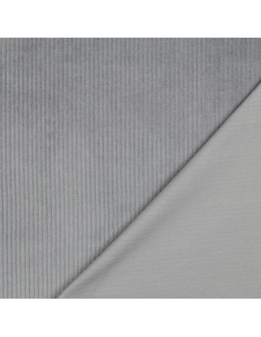 Cotton corduroy fabric - Gray