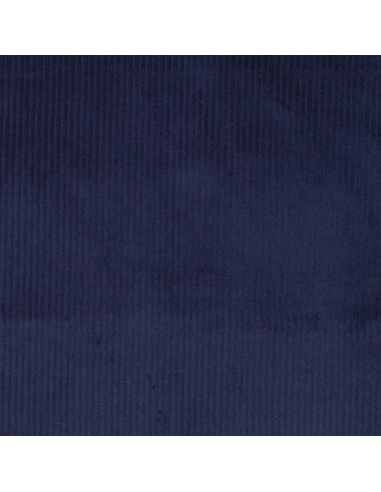 Cotton corduroy fabric - Navy blue