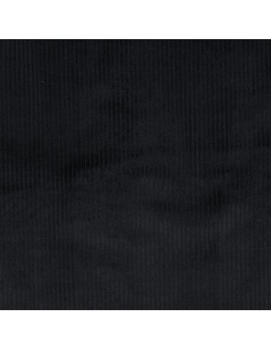 Cotton corduroy fabric - Black