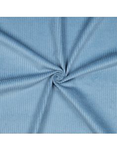 Cotton corduroy fabric - Blue