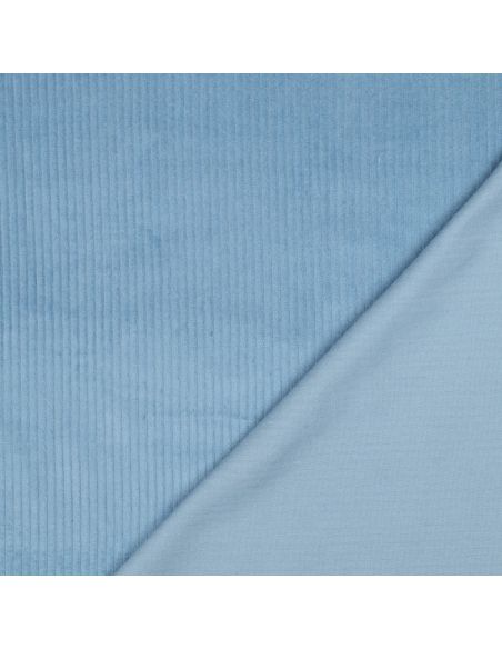 Cotton corduroy fabric - Blue
