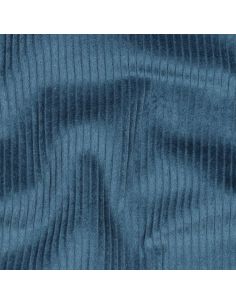 Cotton corduroy fabric - Petrol blue 2