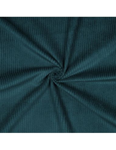 Emerald green cotton corduroy fabric