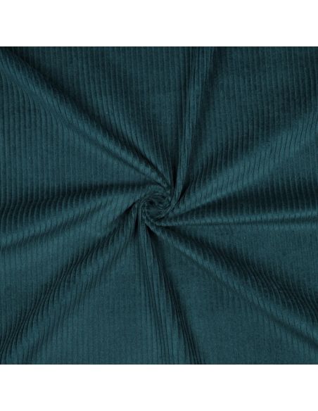 Emerald green cotton corduroy fabric