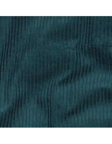 Emerald green cotton corduroy fabric
