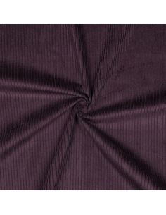 Cotton corduroy fabric - Eggplant