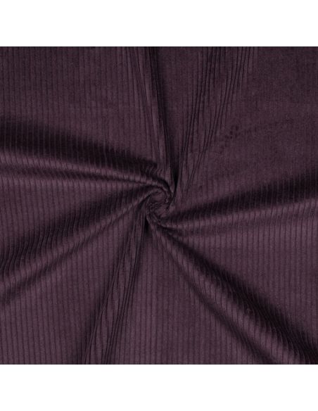 Cotton corduroy fabric - Eggplant