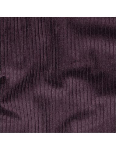 Cotton corduroy fabric - Eggplant