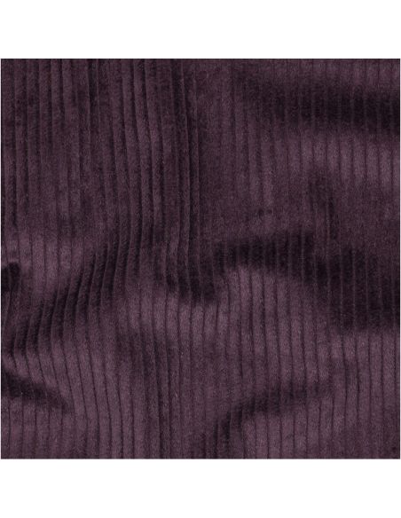 Cotton corduroy fabric - Eggplant