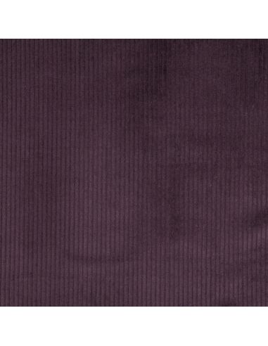 Cotton corduroy fabric - Eggplant