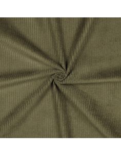 Cotton corduroy fabric - Military green