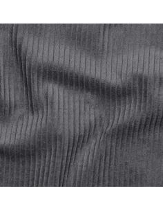 Dark gray cotton corduroy fabric 2