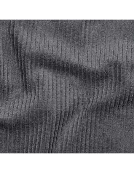 Dark gray cotton corduroy fabric