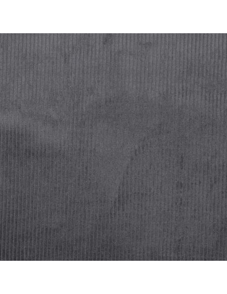 Dark gray cotton corduroy fabric