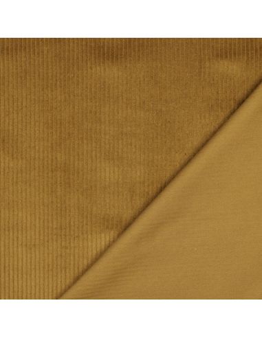 Cotton corduroy fabric - Ochre