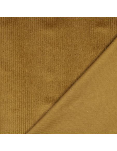 Cotton corduroy fabric - Ochre