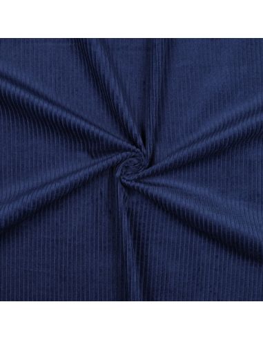 Cotton corduroy fabric - Cobalt