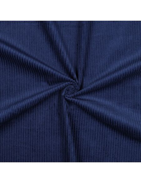 Cotton corduroy fabric - Cobalt