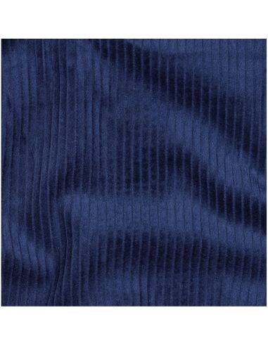 Cotton corduroy fabric - Cobalt