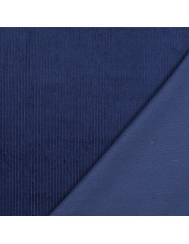 Cotton corduroy fabric - Cobalt