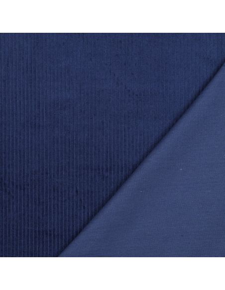 Cotton corduroy fabric - Cobalt