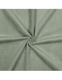 Sage green cotton corduroy fabric