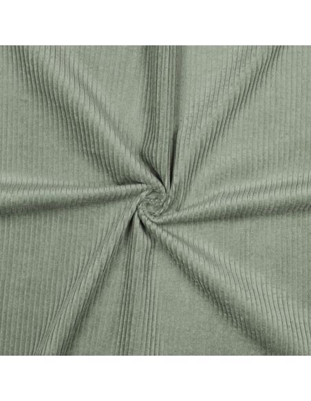 Sage green cotton corduroy fabric